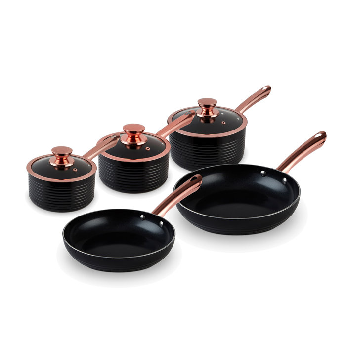 Tower Linear Induction Pots And Pans Sets, Non Stick Cerasure Coating